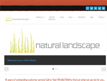 Tablet Screenshot of naturallandscapeservice.com